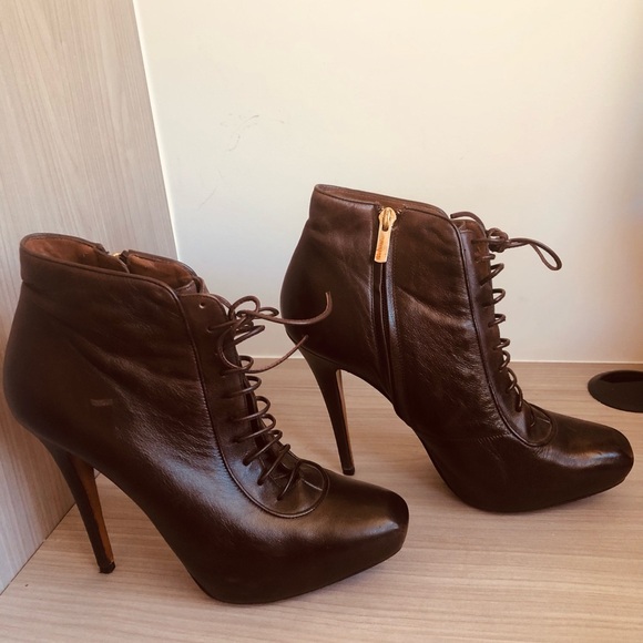 Barbara Bui Dark Brown Heeled Boots - Picture 3 of 12